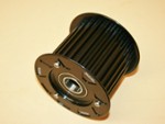 Idler Pulley Toothed 3.4" Wide 3 Piece 3.40" Dia. Alum. 84mm