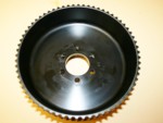 Used 11mm 65 GT Tooth Center Flange Blower Pulley 3.50" Wide