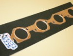 OUT OF STOCK BBC Copper Exhaust Gasket Set Embossed Rnd. Port 2.250