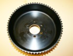 Used 11mm 65 GT Tooth Center Flange Blower Pulley 3.50" Wide (7001-1165C)