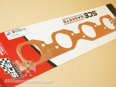 BBC Annealed Copper Exhaust Gasket Set 2.250" Rnd Port #E18186 (2620-0230)